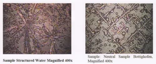 Scientific proof of structured water crystal patterns